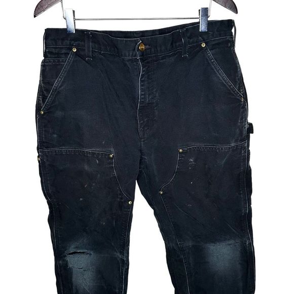 VTG Carhartt Double Knee USA Made B01 Men’s Size 36x30 Loose Original Fit - Picture 2 of 7